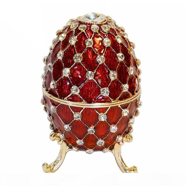 crystal bejeweled faberge egg trinket & jewelry box ring box vintage decoration gift, Black;white
crystal bejeweled faberge egg trinket & jewelry box ring box vintage decoration gift, Black;white