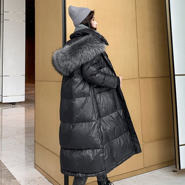 women's down & parkas 2021 thick warm long hooded parka coat fashion big fur collar winter jacket women office lady casual, Black
women's down & parkas 2021 thick warm long hooded parka coat fashion big fur collar winter jacket women office lady casual, Black