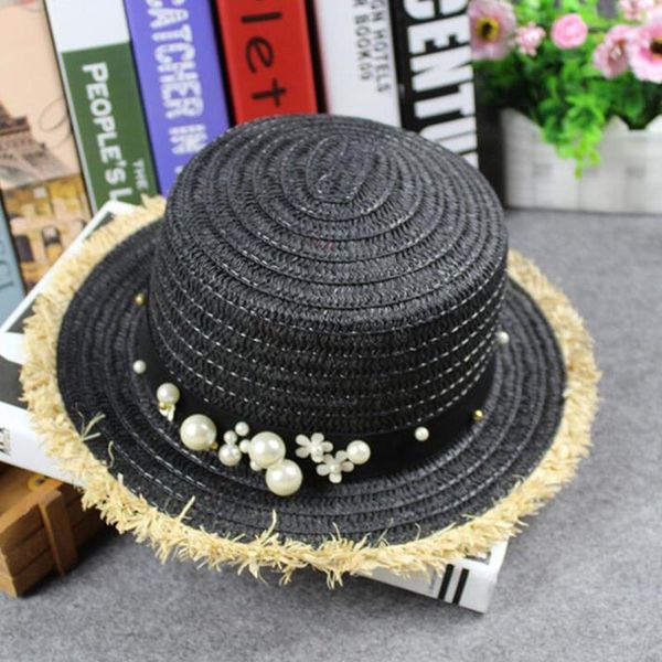 2020 new flat straw hat summer spring women's trip caps leisure pearl beach sun hats breathable fashion flower, Blue;gray
2020 new flat straw hat summer spring women's trip caps leisure pearl beach sun hats breathable fashion flower, Blue;gray