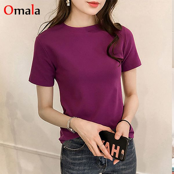2020 summer simple solid all-match tshirt korean women slim t shirt harajuku short sleeve t-shirts female casual black white top
2020 summer simple solid all-match tshirt korean women slim t shirt harajuku short sleeve t-shirts female casual black white top