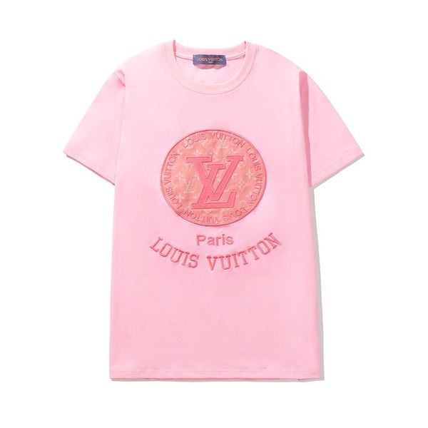 new men's short-sleeved t-shirt cotton fabric embroidery big logo men and women same t-shirt, White;black
new men's short-sleeved t-shirt cotton fabric embroidery big logo men and women same t-shirt, White;black