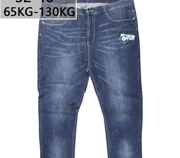 large size jeans blue men's plus size trousers printing elastic stretch slim feet trousers 42 44 46 loose classic straight pants
large size jeans blue men's plus size trousers printing elastic stretch slim feet trousers 42 44 46 loose classic straight pants
