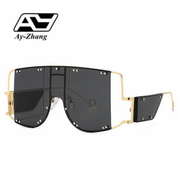 ay-zhang oversized square sunglasses steampunk style eyewear multi-color cool sunglass for young modern style, White;black
ay-zhang oversized square sunglasses steampunk style eyewear multi-color cool sunglass for young modern style, White;black