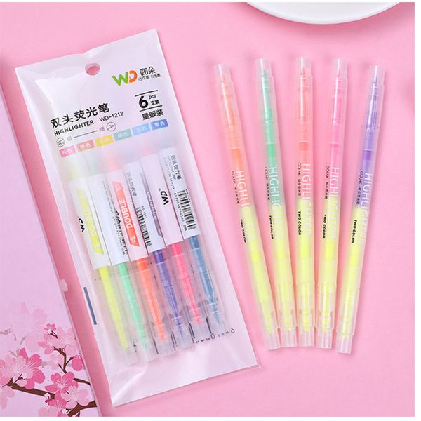 highlighters double head erasable highlighter pen markers fluorescent drawing art supplies 6pcs/set, Black;red
highlighters double head erasable highlighter pen markers fluorescent drawing art supplies 6pcs/set, Black;red