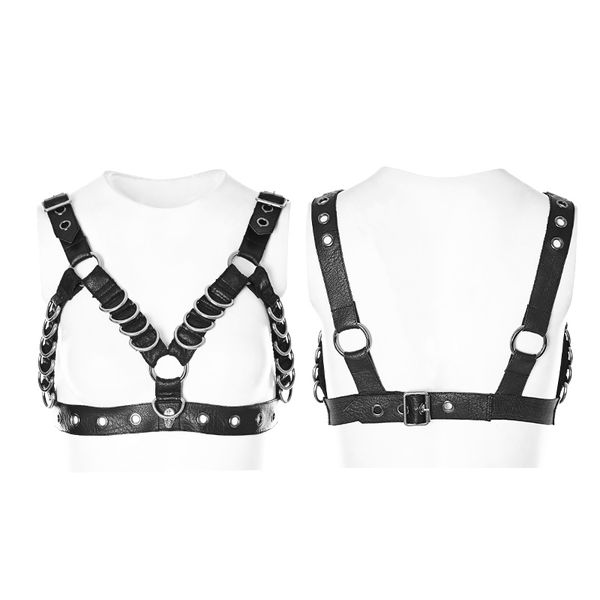 punk rave women's punk metal corset accessory pu leather personality stage performance women clothing accessories, Black;brown
punk rave women's punk metal corset accessory pu leather personality stage performance women clothing accessories, Black;brown