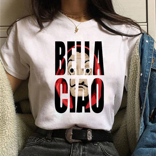 la casa de papel tshirt money heist tees tv series t shirt women t short sleeve house of paper funny female t-shirt, White
la casa de papel tshirt money heist tees tv series t shirt women t short sleeve house of paper funny female t-shirt, White