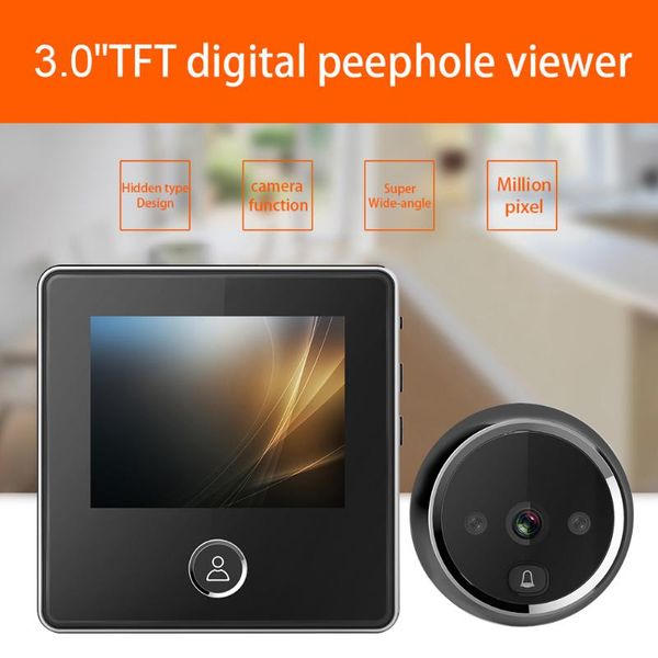 doorbells 3 inch peephole viewer door bell long standby video intercom security camera night vision hd
doorbells 3 inch peephole viewer door bell long standby video intercom security camera night vision hd