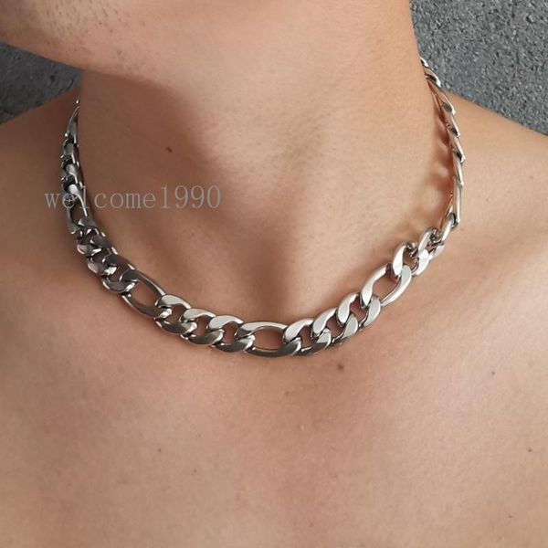 sale 12mm 20-40'' stainless steel figaro chain link necklace men xmas gifts, Silver
sale 12mm 20-40'' stainless steel figaro chain link necklace men xmas gifts, Silver