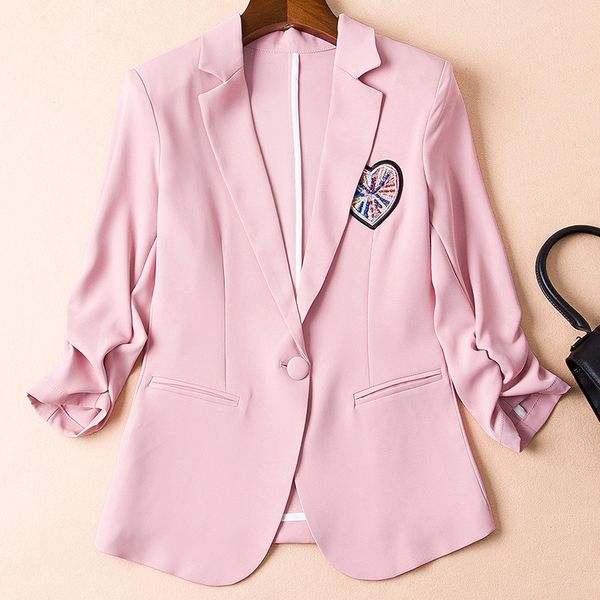 820 2020 autumn brand same style coat lapel neck long sleeve beads pink white black yy, Black;brown
820 2020 autumn brand same style coat lapel neck long sleeve beads pink white black yy, Black;brown