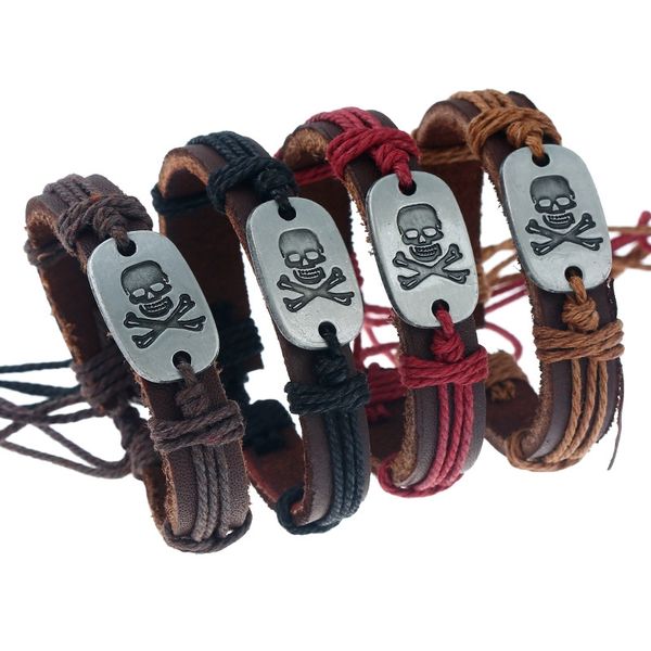 2020 new skeleton skull alloy leather bracelet european american jewelry charm bracelets for men women fashion jewelry, Golden;silver
2020 new skeleton skull alloy leather bracelet european american jewelry charm bracelets for men women fashion jewelry, Golden;silver