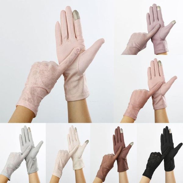 driving summer sunscreen gloves women drive girls lady lace thin cotton decent lace sun uv resistant touch screen gloves, Blue;gray
driving summer sunscreen gloves women drive girls lady lace thin cotton decent lace sun uv resistant touch screen gloves, Blue;gray