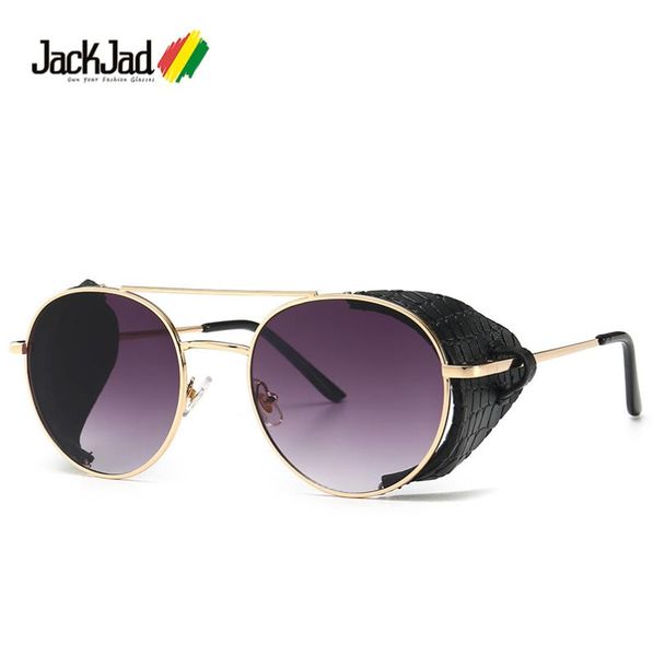 jackjad 2020 fashion vintage steampunk punk style sunglasses leather side shield brand design sun glasses 6001, White;black
jackjad 2020 fashion vintage steampunk punk style sunglasses leather side shield brand design sun glasses 6001, White;black