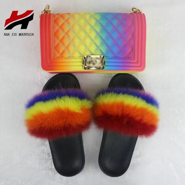 nan jiu mountain 2020 women's flat slippers sandals fashion handmad color plush lozenge frostedjelly bag set plus size 36-45, Black
nan jiu mountain 2020 women's flat slippers sandals fashion handmad color plush lozenge frostedjelly bag set plus size 36-45, Black