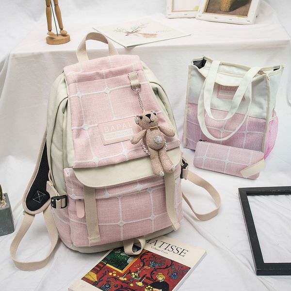 leather luggage tag2020 bag female canvas bag female backpack girls college wind backpack junior high school student high school student bag
leather luggage tag2020 bag female canvas bag female backpack girls college wind backpack junior high school student high school student bag