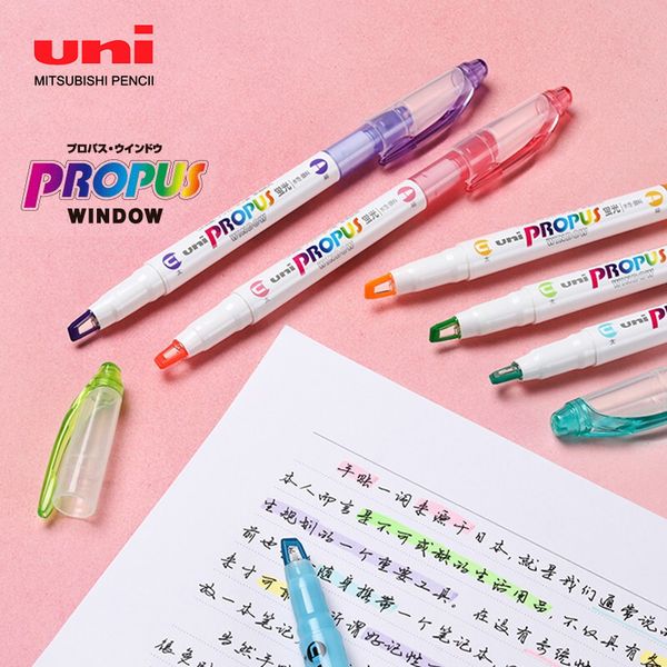 uni pus-102t propus highlighter marker soft color 4.0 mm / 0.4 mm double-headed marker pen hand account, Black;red
uni pus-102t propus highlighter marker soft color 4.0 mm / 0.4 mm double-headed marker pen hand account, Black;red