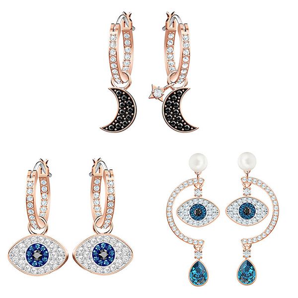 devil's eye earrings titanium gold stainless steel inlaid zircon earrings moon earrings fashion trendy women's jewelry gift, Golden;silver
devil's eye earrings titanium gold stainless steel inlaid zircon earrings moon earrings fashion trendy women's jewelry gift, Golden;silver
