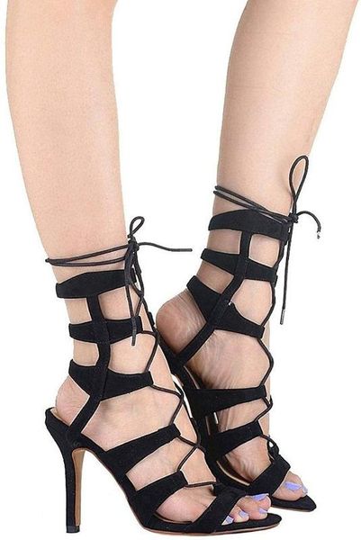 ashiofu handmade new style stiletto heel sandals shoelace ankle strap party prom summer shoes large size evening fashion sandals, Black
ashiofu handmade new style stiletto heel sandals shoelace ankle strap party prom summer shoes large size evening fashion sandals, Black