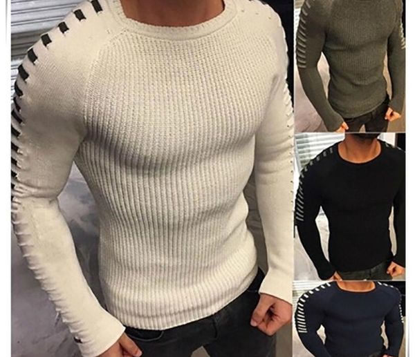 patchwork sweater men 2020 autumn new raglan sleeve pullover men casual slim fit o neck knitted sweaters solid color pull homme, White;black
patchwork sweater men 2020 autumn new raglan sleeve pullover men casual slim fit o neck knitted sweaters solid color pull homme, White;black