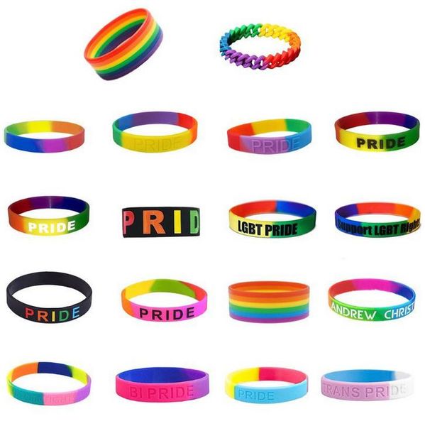 festive trendy decoration rainbow bracelets segmented gay pride silicone rubber bracelet size for promotion gift dha819
festive trendy decoration rainbow bracelets segmented gay pride silicone rubber bracelet size for promotion gift dha819