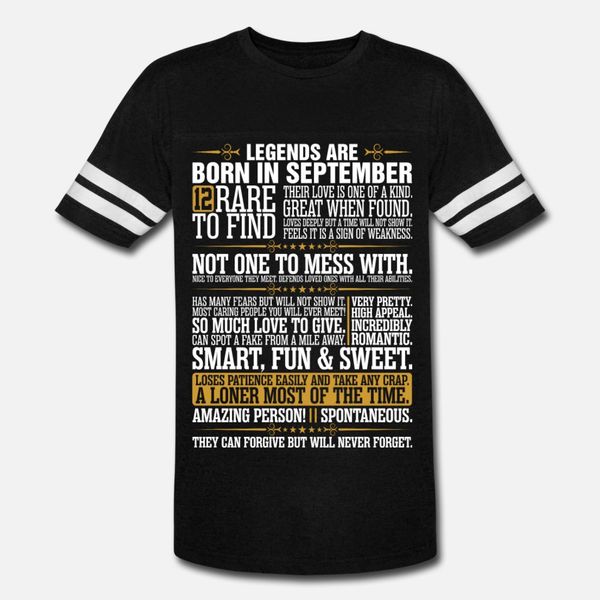 12 rare to find legends are born in september t shirt men print 100% cotton plus size 3xl novelty cute casual summer style cool shirt, White;black
12 rare to find legends are born in september t shirt men print 100% cotton plus size 3xl novelty cute casual summer style cool shirt, White;black