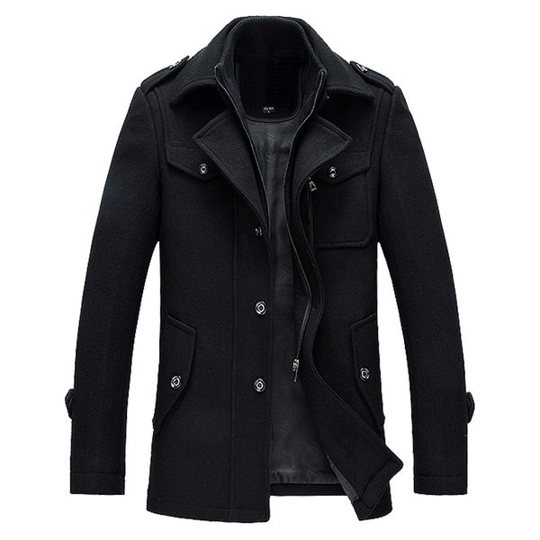 2020 autumn winter wool men jacket coat solid casual turn down collar button thick warm new brand men coat, Black
2020 autumn winter wool men jacket coat solid casual turn down collar button thick warm new brand men coat, Black