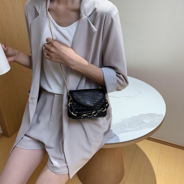 bag women's 2020 summer new fashion retro crocodile chain square sling bag women's shoulder/crossbody 
bag women's 2020 summer new fashion retro crocodile chain square sling bag women's shoulder/crossbody