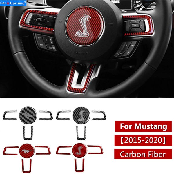 car interior steering wheel cobra shelby horse logo emblem carbon fiber stickers car styling for ford mustang accessories
car interior steering wheel cobra shelby horse logo emblem carbon fiber stickers car styling for ford mustang accessories