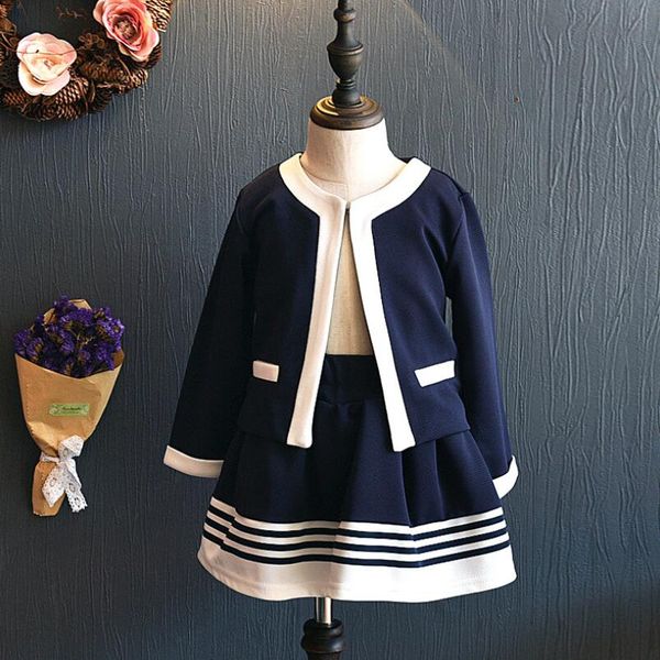 baby girls elegant patchwork suit two pcs sets college wind single dark buckle kids dress fit for 100 to 130height kg-4, White
baby girls elegant patchwork suit two pcs sets college wind single dark buckle kids dress fit for 100 to 130height kg-4, White