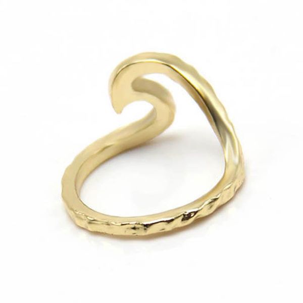 

wholesale- hammered rings single metal trendy phalanges rings spl for derek, Golden;silver