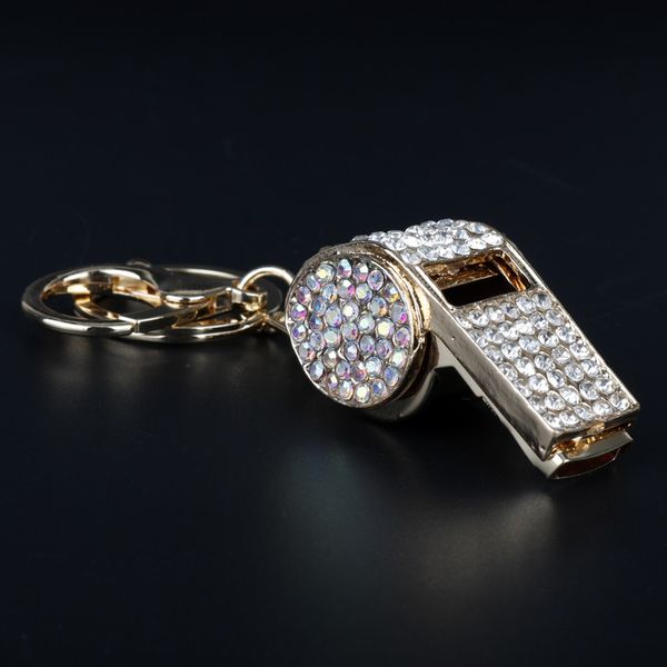 keychains rhinestone whistle sound keychain crystal bag pendant keyring key chains holder women accessories porte clef, Silver
keychains rhinestone whistle sound keychain crystal bag pendant keyring key chains holder women accessories porte clef, Silver