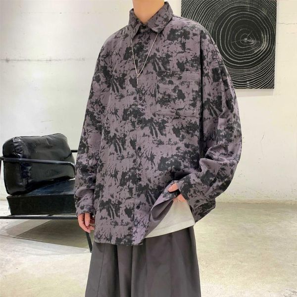 2020 autumn new man's tie-dyed long-sleeved trendy shirt youth fashion large size loose casual camisa -2xl, White;black
2020 autumn new man's tie-dyed long-sleeved trendy shirt youth fashion large size loose casual camisa -2xl, White;black