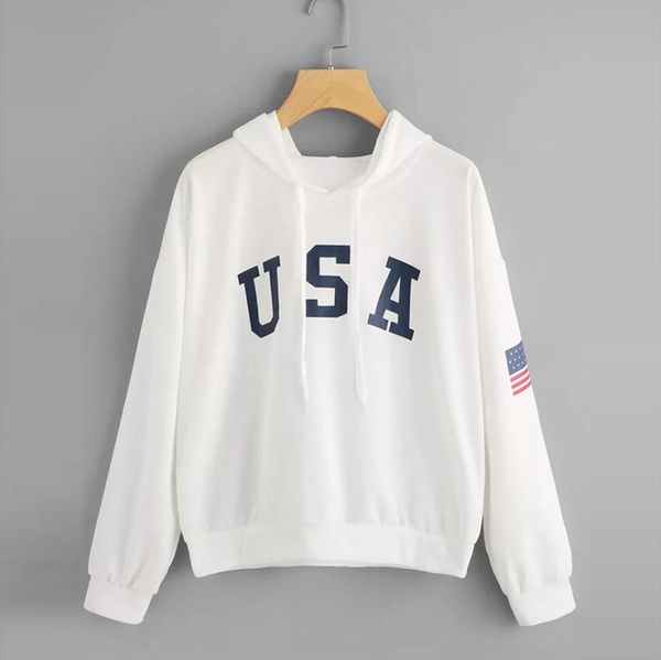 womens hoodies usa letter flag printed sweatshirt long sleeve pullover autumn hooded blouse casual outwear clothes, Black
womens hoodies usa letter flag printed sweatshirt long sleeve pullover autumn hooded blouse casual outwear clothes, Black