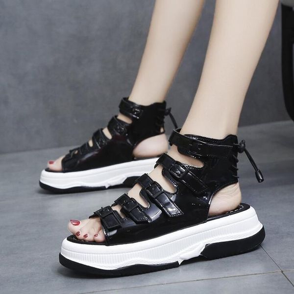 2020 blue laser buckle wedges sandals for women thick bottom platform summer shoes woman 2020 casual sport thick bottom sandals, Black
2020 blue laser buckle wedges sandals for women thick bottom platform summer shoes woman 2020 casual sport thick bottom sandals, Black