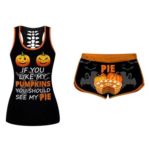 halloween women's set two piece outfits clothing letter pumpkinrint sleeveless with shorts clothes plus size s-5xl, White;red
halloween women's set two piece outfits clothing letter pumpkinrint sleeveless with shorts clothes plus size s-5xl, White;red