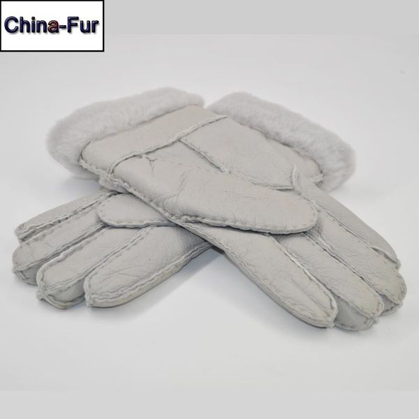 2020 russian winter women real leather gloves 100% real sheepskin leather gloves warm full finger lady wool fur mittens, Blue;gray
2020 russian winter women real leather gloves 100% real sheepskin leather gloves warm full finger lady wool fur mittens, Blue;gray