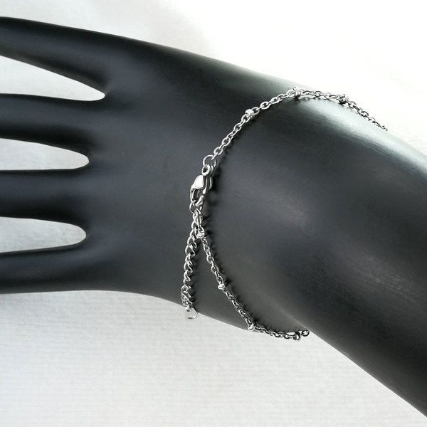 women lady girl stainless steel bracelet anklet adjustable 19cm-28cm b201 bracelets for women, Black
women lady girl stainless steel bracelet anklet adjustable 19cm-28cm b201 bracelets for women, Black