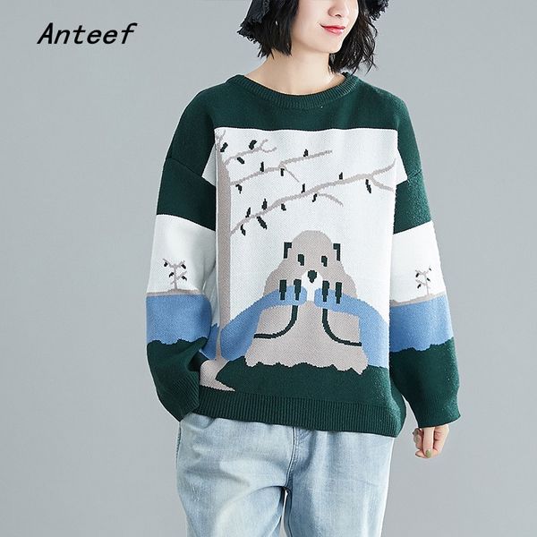 cotton knitted plus size vintage christmas pattern causal loose autumn winter pullover sweater women sweaters clothes 2020, White;black
cotton knitted plus size vintage christmas pattern causal loose autumn winter pullover sweater women sweaters clothes 2020, White;black