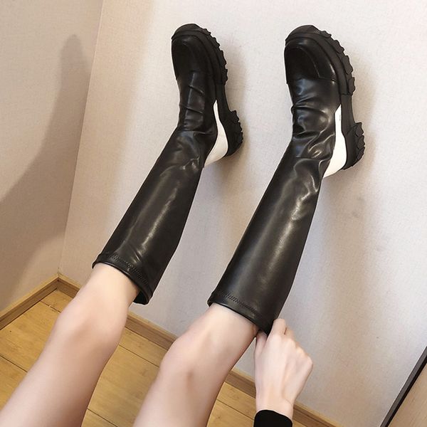 boots booties woman 2020 low heel shoes luxury designer round toe thigh high heels high boots-women lolita, Black
boots booties woman 2020 low heel shoes luxury designer round toe thigh high heels high boots-women lolita, Black