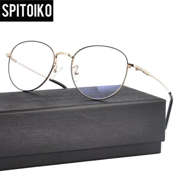 spitoiko round optical frame myopia spectacles prescription eyewear eyeglasses 22005, Black
spitoiko round optical frame myopia spectacles prescription eyewear eyeglasses 22005, Black