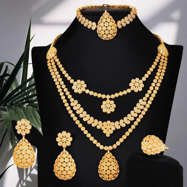 soramoore 4pcs fashion luxury 3layer african jewelry set for women wedding party cubic zirconia dubai bridal jewelry 2020, Silver
soramoore 4pcs fashion luxury 3layer african jewelry set for women wedding party cubic zirconia dubai bridal jewelry 2020, Silver