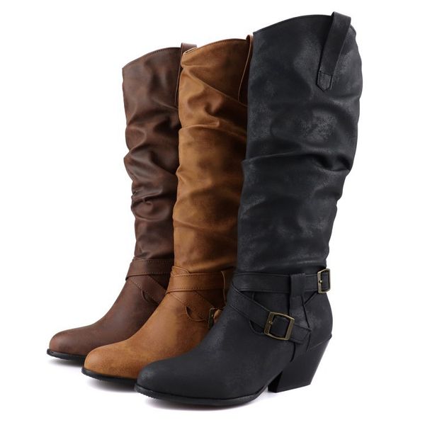 fashion knee high boots women winter boots thick high heels long round slip on spring autumn shoes woman black
fashion knee high boots women winter boots thick high heels long round slip on spring autumn shoes woman black