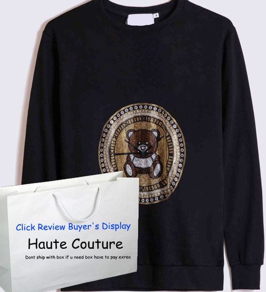 msino mens new hoodies fashion 2020 bear pattern with sequins trendy hiphop boys pullovers haute couture jumpers for wholesale, Black
msino mens new hoodies fashion 2020 bear pattern with sequins trendy hiphop boys pullovers haute couture jumpers for wholesale, Black