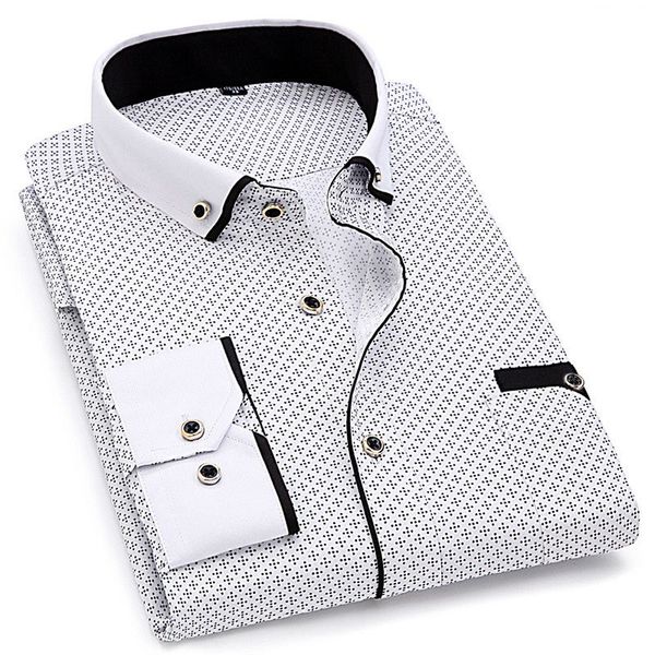 2019 Men Fashion Casual Long Sleeved Printed shirt Slim Fit Male Social Business Dress Shirt Brand Men Clothing Soft Comfortable
2019 Men Fashion Casual Long Sleeved Printed shirt Slim Fit Male Social Business Dress Shirt Brand Men Clothing Soft Comfortable