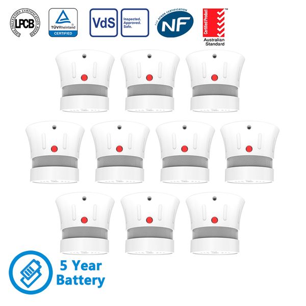 cpvan mini smoke detector ce en14604 smoke alarm 5 years battery independent pelectric sensor for home security system, Black;white
cpvan mini smoke detector ce en14604 smoke alarm 5 years battery independent pelectric sensor for home security system, Black;white