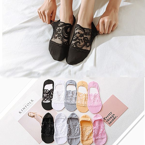 5 pairs / lot women's summer fashion windproof lace flower socks invisible stiletto socks 2019 summer lace low to help socks, Black;white
5 pairs / lot women's summer fashion windproof lace flower socks invisible stiletto socks 2019 summer lace low to help socks, Black;white