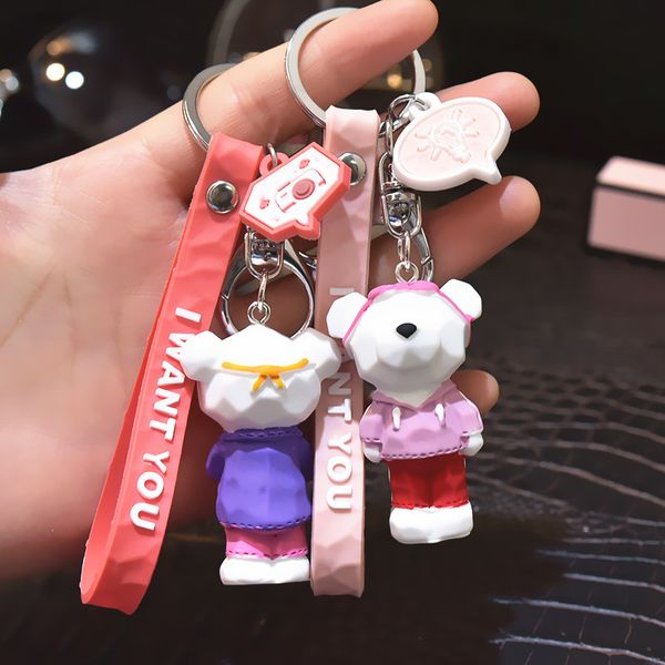 fashion jewelry stereo cute dinosaur panda keychain key ring creative cartoon mobile phone bag car pendant fun mini keychain, Silver
fashion jewelry stereo cute dinosaur panda keychain key ring creative cartoon mobile phone bag car pendant fun mini keychain, Silver