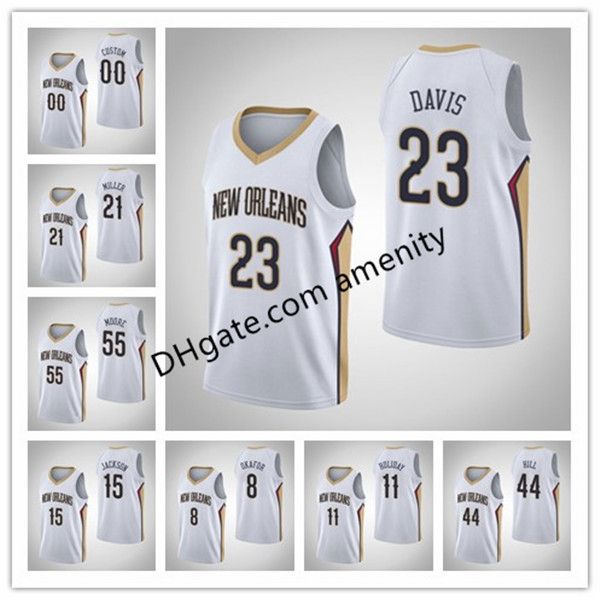 men custom new orleans pelicans 11 holiday 23 davis 21 miller white jrue anthony darius basketball jerseys association jersey, Black
men custom new orleans pelicans 11 holiday 23 davis 21 miller white jrue anthony darius basketball jerseys association jersey, Black