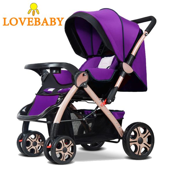 2020 Baby Stroller 2 In 1 Lightweight Cart Portable Folding Baby Carriage Mini Size Carriages Silla De Paseo Can Sit Lie