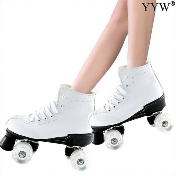 inline & roller skates double line patines artificial leather women men two skate shoes white pu 4 wheels patins
inline & roller skates double line patines artificial leather women men two skate shoes white pu 4 wheels patins