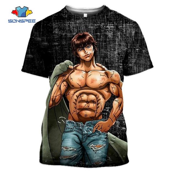 summer comic grappler baki japan boxing men anime 3d print shirts oversized horror humor men clothing
summer comic grappler baki japan boxing men anime 3d print shirts oversized horror humor men clothing